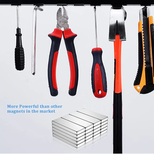 Bloc aimanté puissant en néodyme avec adhésif double face, aimant super puissant N35, aimant magnétique permanent pour réfrigérateur 20x10x5 - Product Image 5