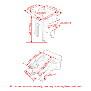 Phù hợp cho Harley Davidson Touring đường trượt 1998 2013 phụ kiện xe máy phía trước bên trong fairing hỗ trợ gắn khung thép - Product Image 3