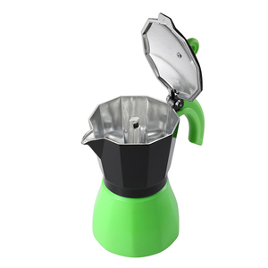 OEM personnalisé café expresso café <span class=keywords><strong>Moka</strong></span> pot 6 tasses aluminium & acier inoxydable portable céramique & verre ensemble direct fabricant - Product Image 4
