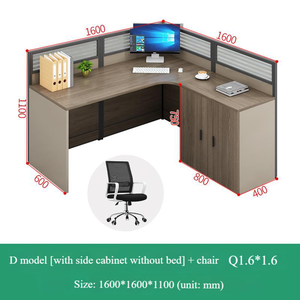 Poste <span class=keywords><strong>de</strong></span> travail modulaire <span class=keywords><strong>et</strong></span> personnalisable pour bureau, avec <span class=keywords><strong>lit</strong></span> pliant dissimulé, bureau en L avec <span class=keywords><strong>lit</strong></span> <span class=keywords><strong>de</strong></span> sieste <span class=keywords><strong>et</strong></span> rangement - Product Image 4