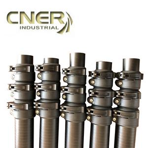 Perche télescopique laser en fibre de verre FRP pour la mesure, la taille des arbres et des jardins, avec extension légère, noir mat, 100% fibre de verre - Product Image 1