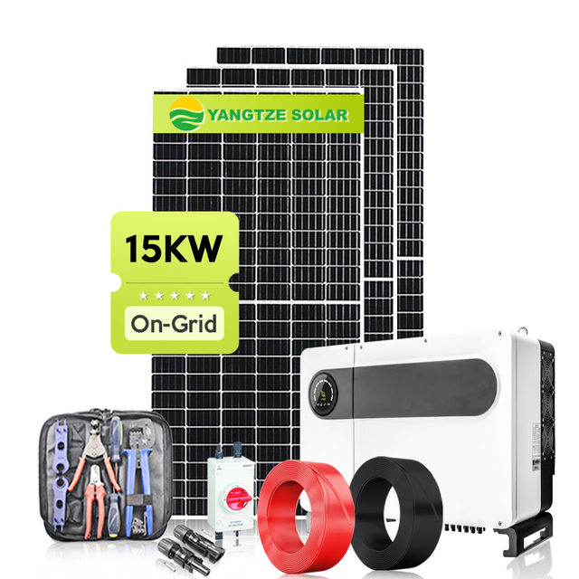 Yangtze Complete Set 15KW 20KW Solar Panels System 15000 W on Off Grid Solar System 20KW Solar Energy Home System 20KW