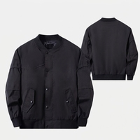 OEM Haute Qualité 2025 Automne Célèbre Marque Designer Coupe-Vent Extérieur Pilote Baseball Bomber Veste Col Montant Logo Avant pour Hommes