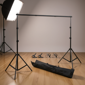 Support de fond télescopique DB 2600x3000mm en alliage d'aluminium, kit de studio photo portable, support de toile de fond - Product Image 2