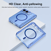 Protection d'écran en verre trempé pour étui magnétique transparent pour iPhone Duo 18 Fold, coque de protection de charnière à chargement sans fil
