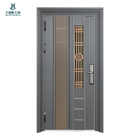Portes de sécurité en acier inoxydable sur mesure pour villas haut de gamme et appartements modernes, portes d'entrée commerciales antivol