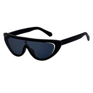 Nuevas gafas de sol de moda con forma de ojo de gato para mujer, montura negra, lentes de PC, protección UV400, gafas deportivas para exteriores - Product Image 3