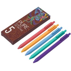 5ชิ้นบรรจุมาการอง Morandi และกระบอกสีวินเทจพร้อมปากกาหมึกเจลแบบพับเก็บได้ - Product Image 4