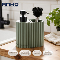 Distributeur de savon rechargeable avec pompe, conteneur de liquide pour cuisine, salle de bain, lavage des mains, design compact