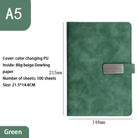 Carnet de notes A5 en cuir souple pour sublimation, ensemble cadeau avec stylo, carnet de voyage