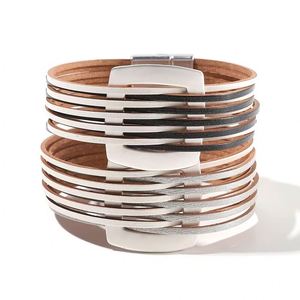 Studded Leather Bracelet Secure Export Packing Glow in the Dark <b>Powder</b> Holiday Gift for Women Technical High Grade <b>Titanium</b> - Product Image 1