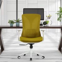 Chaise de bureau exécutive ergonomique en tissu, design moderne et élégant, dossier haut, soutien lombaire réglable, garantie 3 ans