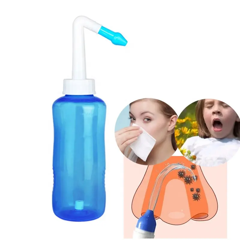Botella de enjuague Nasal para el cuidado de la salud, limpiador de nariz, enjuague a presión, irrigación Nasal, Neti Pot Sinus