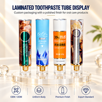 Tube de dentifrice frais sous vide en aluminium-plastique avec bouchon à vis, logo personnalisé, isolant l'air pour prolonger la durée de conservation