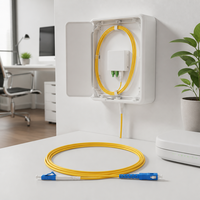 Cordon de brassage à fibre optique monomode Skylynn SC LC Simplex 9/125 OS2 G657A1 LSZH Jaune à faible perte d'insertion 1310/1550nm FTTH