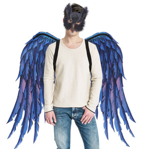 Nueva decoración <span class=keywords><strong>de</strong></span> Halloween Masque Ball Party Costume Prop Owl Mask <span class=keywords><strong>Dragon</strong></span> Wings Set - Product Image 3