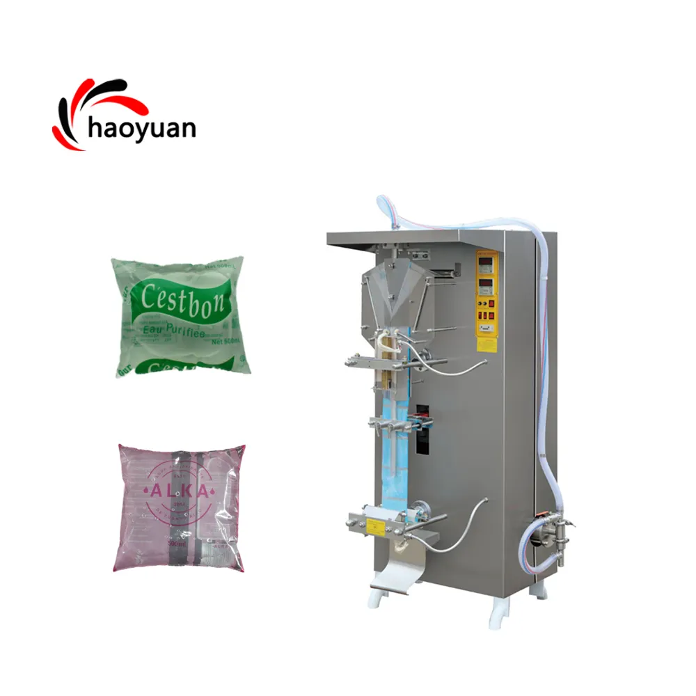 SJ-1000 haoyuan máquina de embalagem de água automática 2200 bags/h, máquina de saco de plástico para água sachet