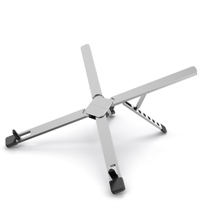 ขาตั้งโน้ตบุ๊กแบบปรับได้ ทำจากอลูมิเนียมอัลลอย พกพาสะดวก พับเก็บได้ ใช้เป็นแท่นวางแท็บเล็ต พร้อมระบบระบายความร้อน - Product Image 1