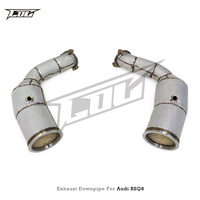 Collecteur d'échappement BSK pour Audi RS Q8/RSQ8 4.0T 2021-2023 avec catalyseur, tuyaux en acier inoxydable, système d'échappement à haut débit