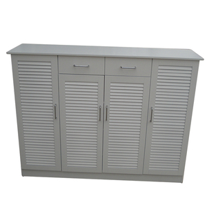 جناح الممر كبيرة الأثاث أربعة الباب كبيرة خزانة خذاء المقصورة اثنين درج مصراع خزانة خذاء أثاث من الخشب المصمت - Product Image 1