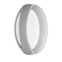 Applique murale d'extérieur étanche en aluminium corps paupière ronde 24W plafonnier LED noir ou blanc
