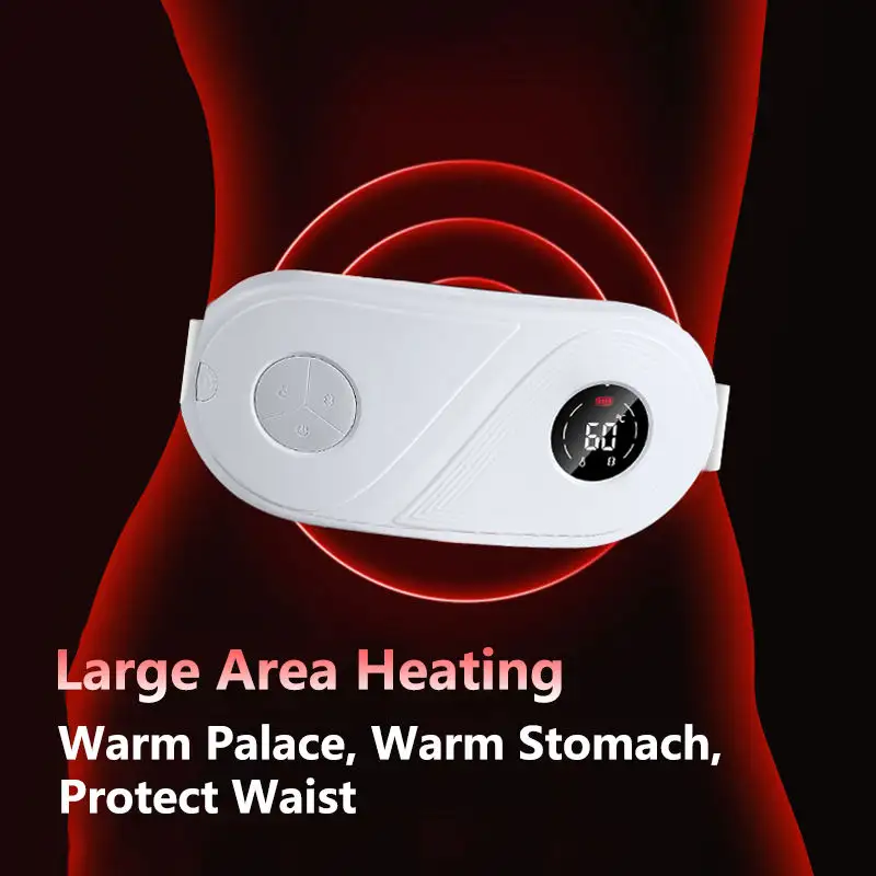 Wholesale Portable Electric Period Pain Relief Device Massager Warm Palace Belt Treasure Heating Pad for Menstrual Cramps Women