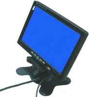 Monitor de Reposacabezas para Coche, Pantalla Ancha de 7 Pulgadas, 12V-24V, LCD, CCTV, AV/RCA/VGA, 1024*600, para Tienda de Telefonía, Cámara de Visión Trasera