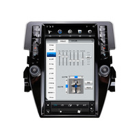 Pour Honda Civic 2016-2020 Écran Tesla Android 13 de 12,1 pouces Lecteur multimédia GPS de navigation automobile Radio magnétophone autoradio