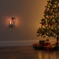 Décorations de Noël en céramique en forme de bonhomme de neige, chauffe-cire électrique à brancher sur prise murale, lampe écologique pour huile essentielle, chauffe-cire