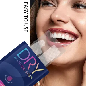 Dry Teeth Whitening Strips Custom Logo Bright Whitening Strips For Teeth 6%Hp Teeth Whitening Strips For Home Use