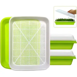 Microgreen growing sets germination bean sprout trays nursery seeding seed sprouting tray