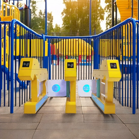 Aire de jeux pour enfants entrée sécurité contrôle d'accès mécanique tourniquet électronique porte battante barrière pour porte à carte à puce