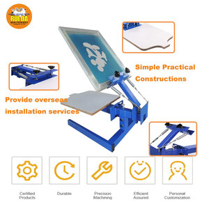 Presse à sérigraphie manuelle durable pour t-shirts, imprimante à sérigraphie pour impression à une couleur sur soie - Product Image 1