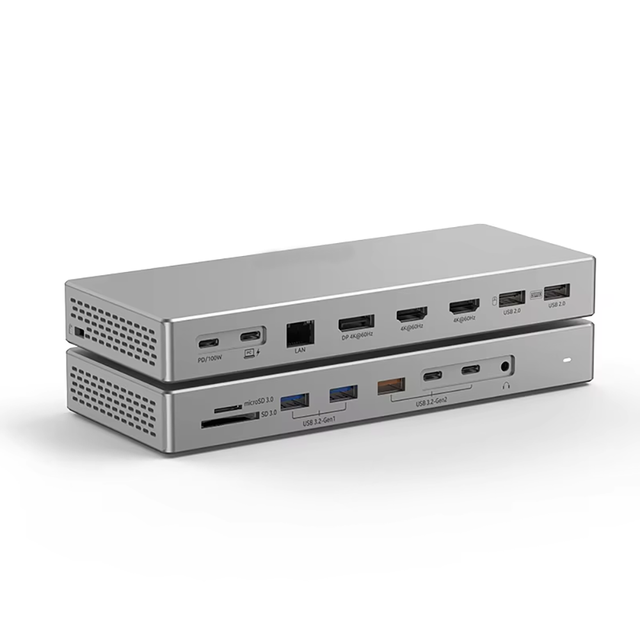 High Quality 100W USB-C Docking Station for 16/1 Notebooks with Four-Screen Display for 2.0 4K60Hz Multi-functional Hub
