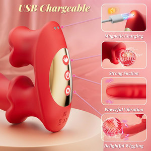 Vibrador <span class=keywords><strong>de</strong></span> Lengua para Punto G y Clítoris con Modos <span class=keywords><strong>de</strong></span> Succión y Ondulación, Impermeable, para Uso Anal - Juguete Sexual para Mujeres, Hombres y Parejas - Product Image 4