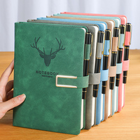 Cahier de notes avec logo personnalisé taille A6 bonne sensation en matériau PU avec boucle en métal Cahier A5 vente en gros
