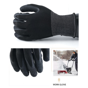 Industrial Working <b>Glove</b> Polyester <b>Knitted</b> Latex Crinkle Coated Protective Wholesale Men Safety Hand <b>Gloves</b> - Product Image 6