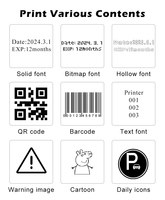 Imprimante Jet d'Encre Portative Mini de Bonne Qualité 12.7mm pour Codes de Lot et Dates