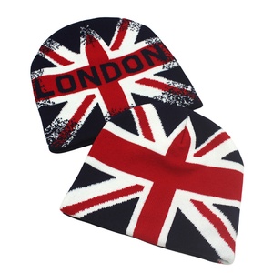 Wholesale Union Jack London Jacquard Warm <b>Winter</b> Knitted Beanie <b>Hat</b> For <b>Men</b> Women - Product Image 2