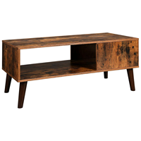Meuble industriel en bois vintage antique personnalisé pour salon meuble TV Console centrale table basse avec pieds à tiroirs de rangement