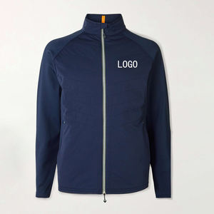 Vêtements de golf, veste pour homme de haute qualité, couleur unie, motif régulier, polaire léger, veste de golf personnalisée à fermeture éclair - Product Image 1