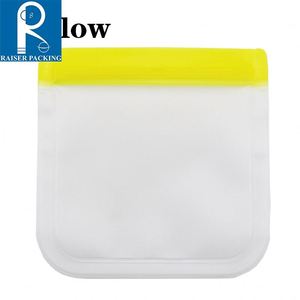 Custom logo Food Storage Safe Silicone <b>Reusable</b> <b>Freezer</b> Peva <b>Bags</b> Zipper Peva Food Storage <b>Bag</b> - Product Image 2