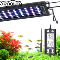 Lámpara LED para Acuario Seaoura SR-659 WRBG, Programable, con Simulación de Amanecer y Atardecer 24/7, Encendido/Apagado Automático, con Termómetro