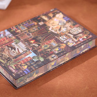 Carnet à couverture rigide vintage « Trésor caché » – Édition cadeau robuste avec illustrations rétro de papillons et d'histoire naturelle