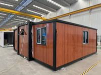 Maisons modulaires préfabriquées à installation rapide, 700 mm, 20 pieds, maison conteneur pliable, maisons préfabriquées en acier