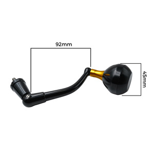 Manivela de carrete giratorio de 92 mm con forma esférica para Penn Spinfisher 7500-8500, pesca en playa y océano, mano derecha, plástico - Product Image 5