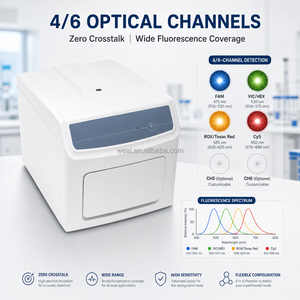 Système de PCR quantitative en temps réel WEIAI Lab à 4/6 canaux pour tests <span class=keywords><strong>ADN</strong></span> en biologie moléculaire alimentaire et fluorescence sur plaques à 96 puits - Product Image 2