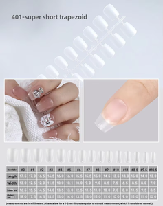 450 Uñas Postizas Mate en Forma de Almendra, Ultra Finas, Sin Pegamento, Cortas, con Acabado Escarchado en Forma de Gota de Agua - Product Image 2