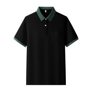 카라 배색 남성 여름 반팔 폴로 셔츠, 폴리에스터/면 혼방 캐주얼 셔츠/티셔츠 - Product Image 3