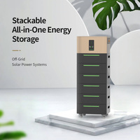 Système de stockage d'énergie domestique empilable 51,2V 100Ah 200Ah, batterie LiFePO4, protection IP65, 60KW 100KW